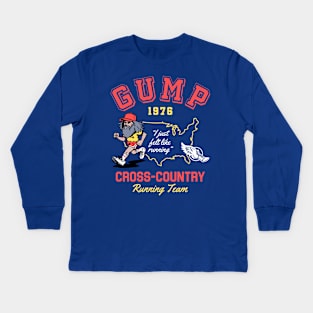 Team Gump Cross Country Team Kids Long Sleeve T-Shirt